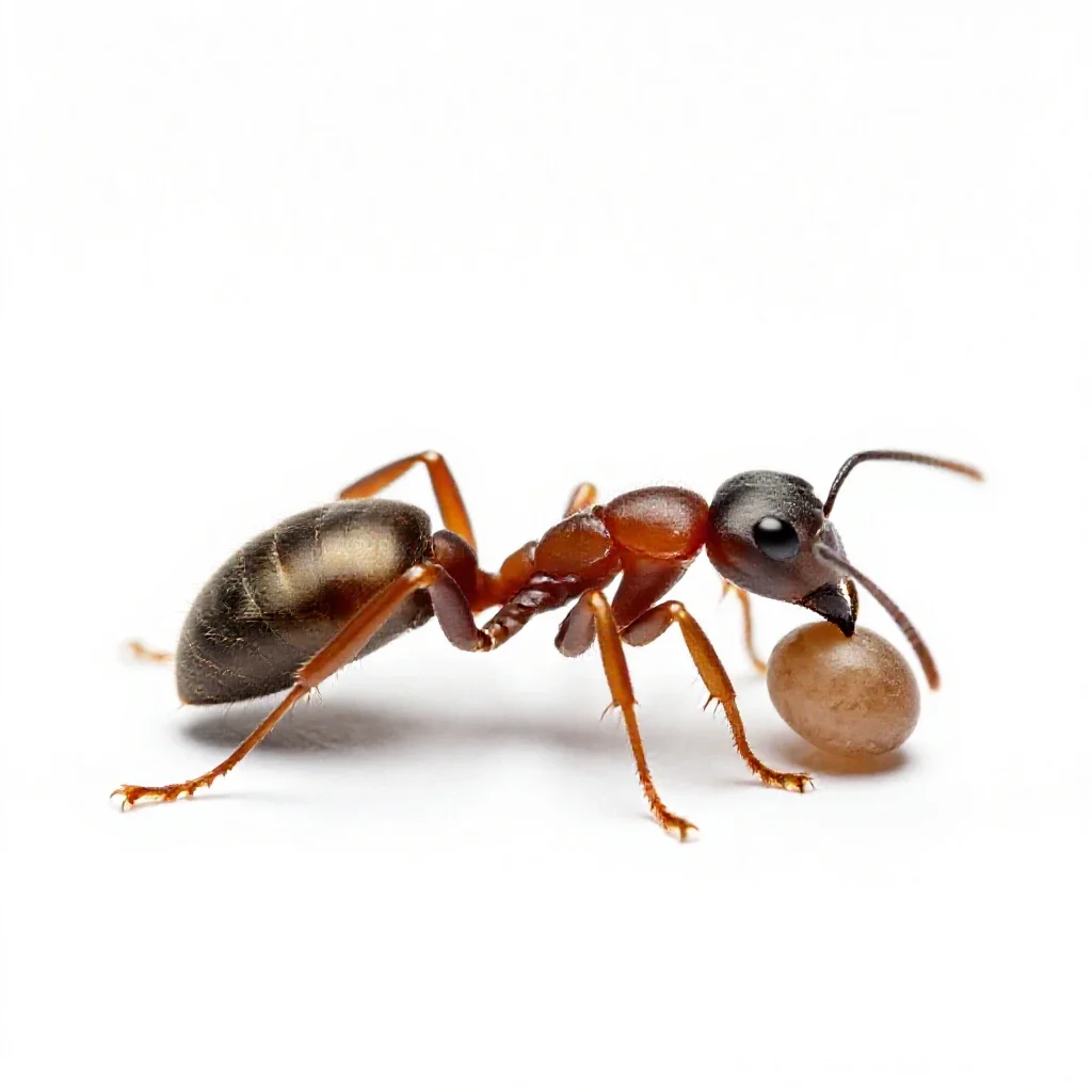 Carpenter ant isolated on a white background