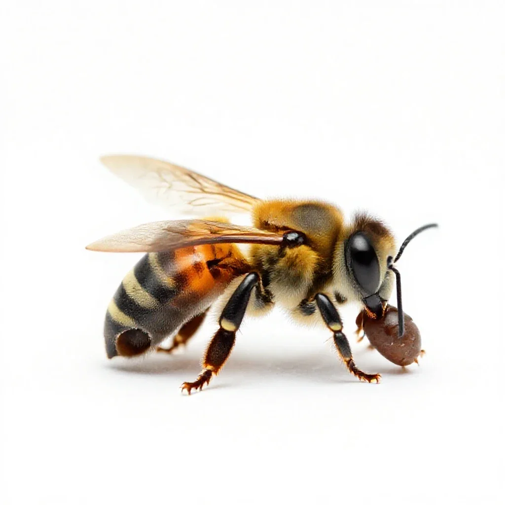 Carpenter bee isolated on a white background