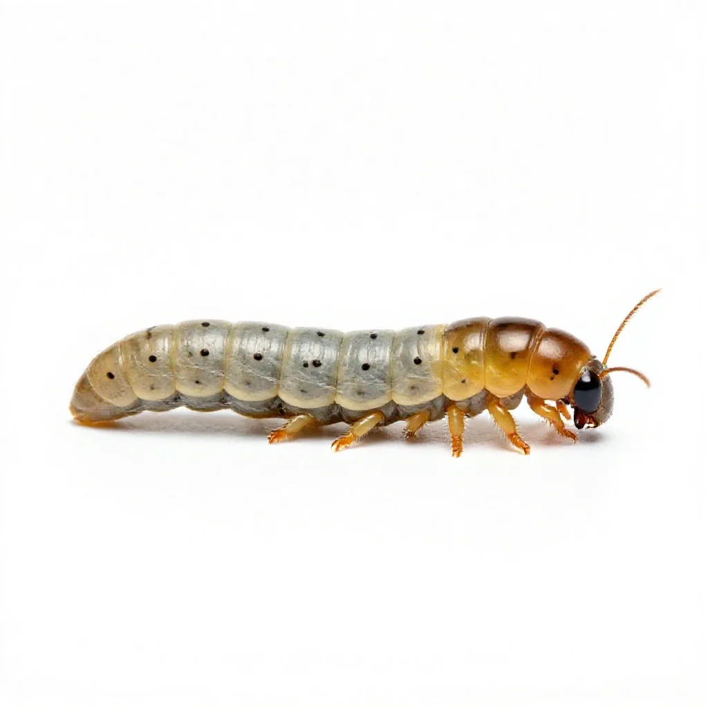 Casemaking clothes moth isolated on a white background