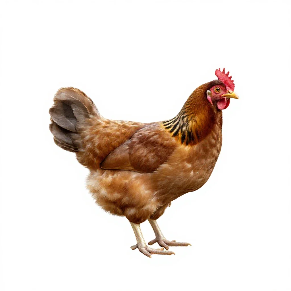 Chicken louse isolated on a white background