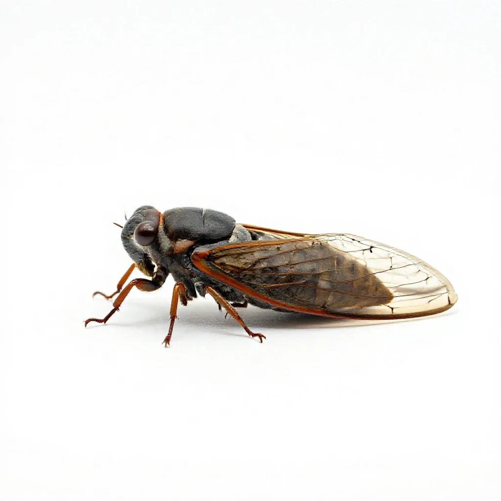 Cicada killer isolated on a white background