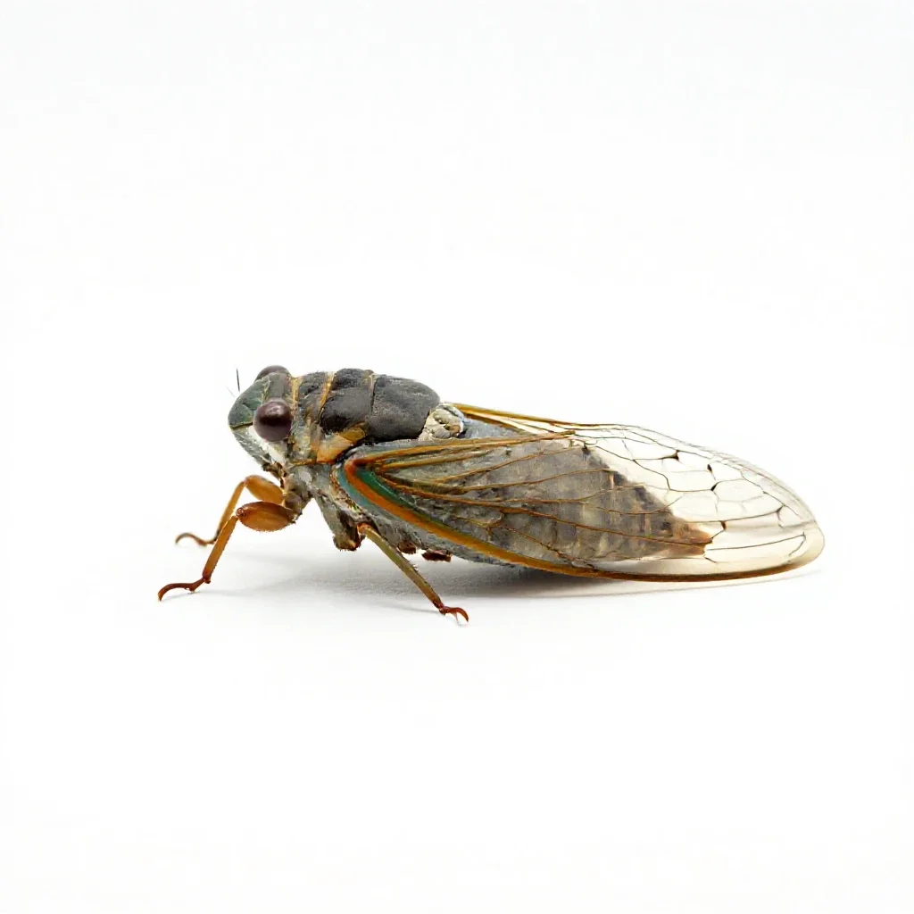 Cicada isolated on a white background