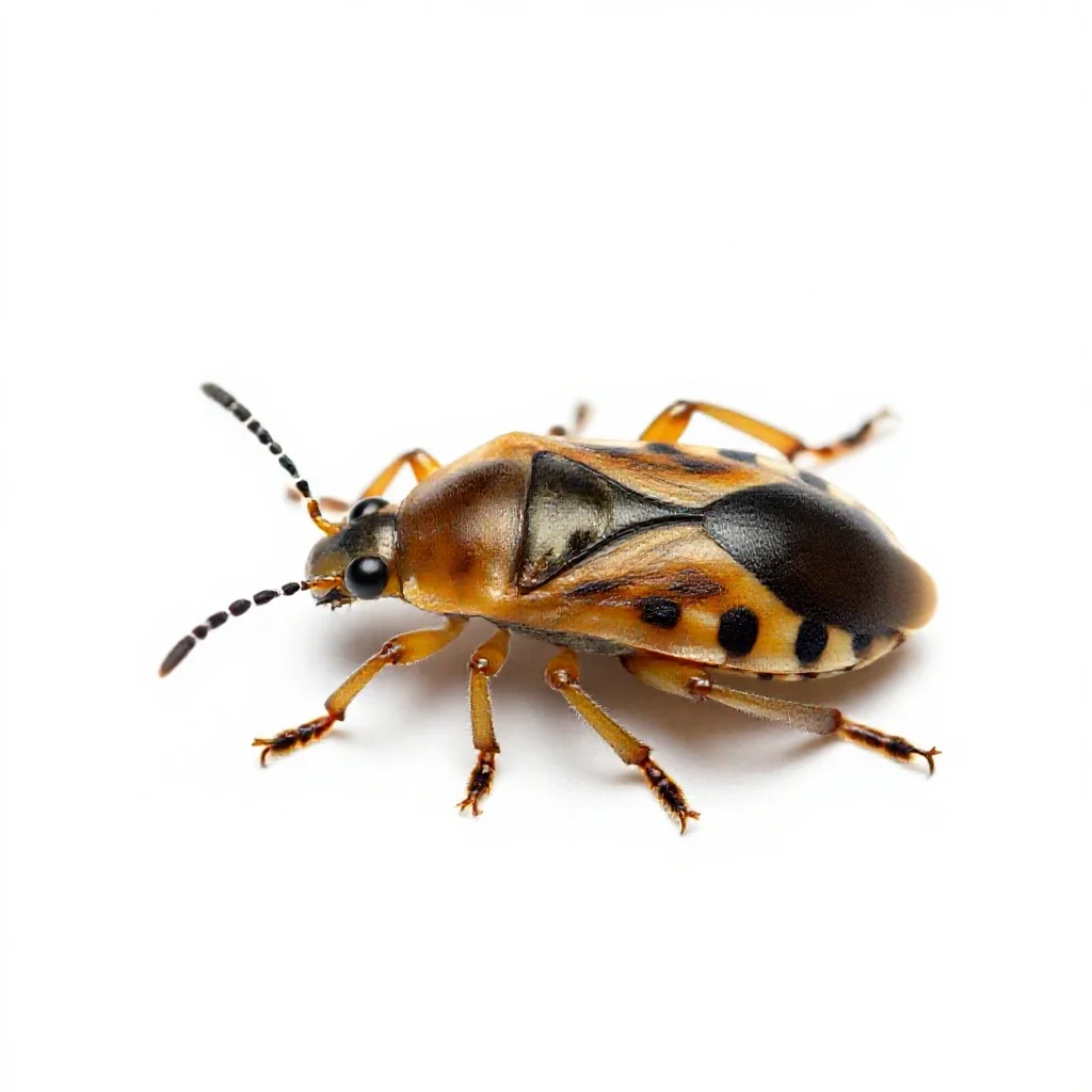 Citrophilous mealybug isolated on a white background