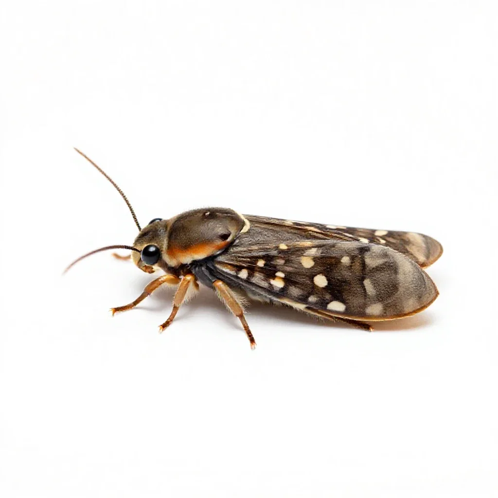 Clothes moth isolated on a white background