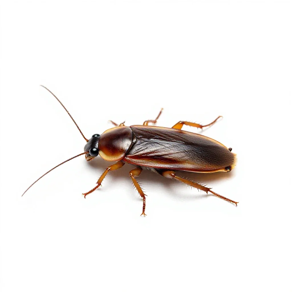 Cockroach isolated on a white background