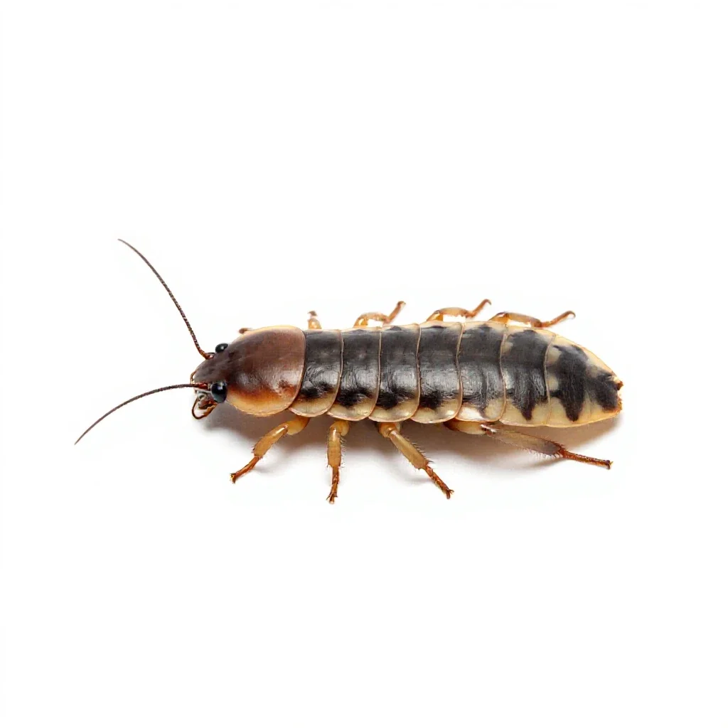 Collembolan isolated on a white background