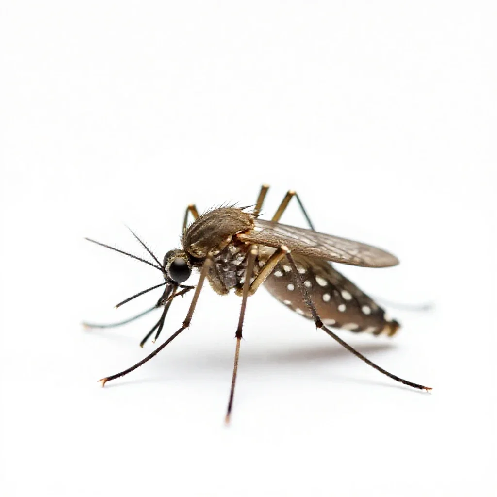 Common mosquito isolated on a white background