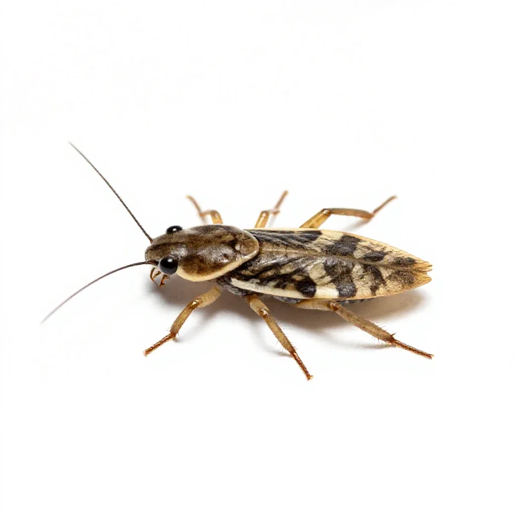 Common pond-skater isolated on a white background