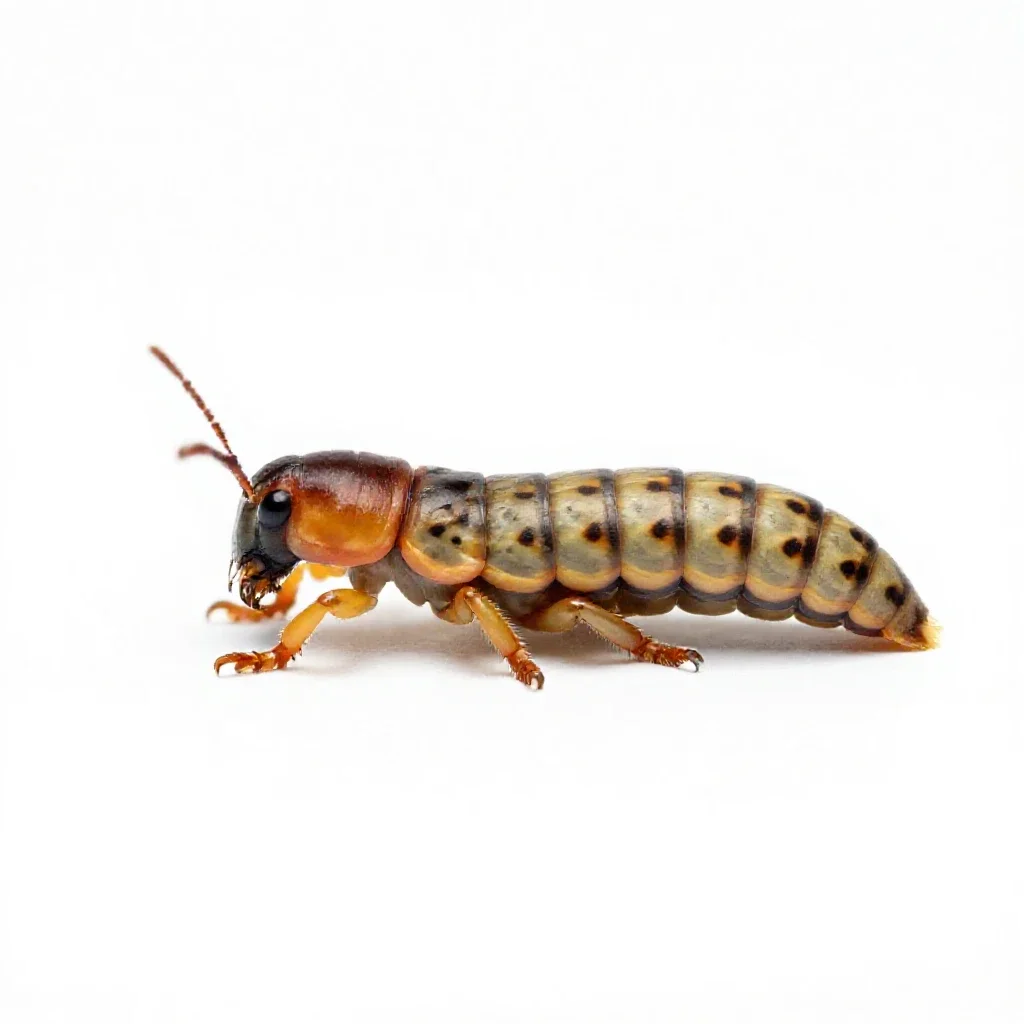 Corn borer isolated on a white background