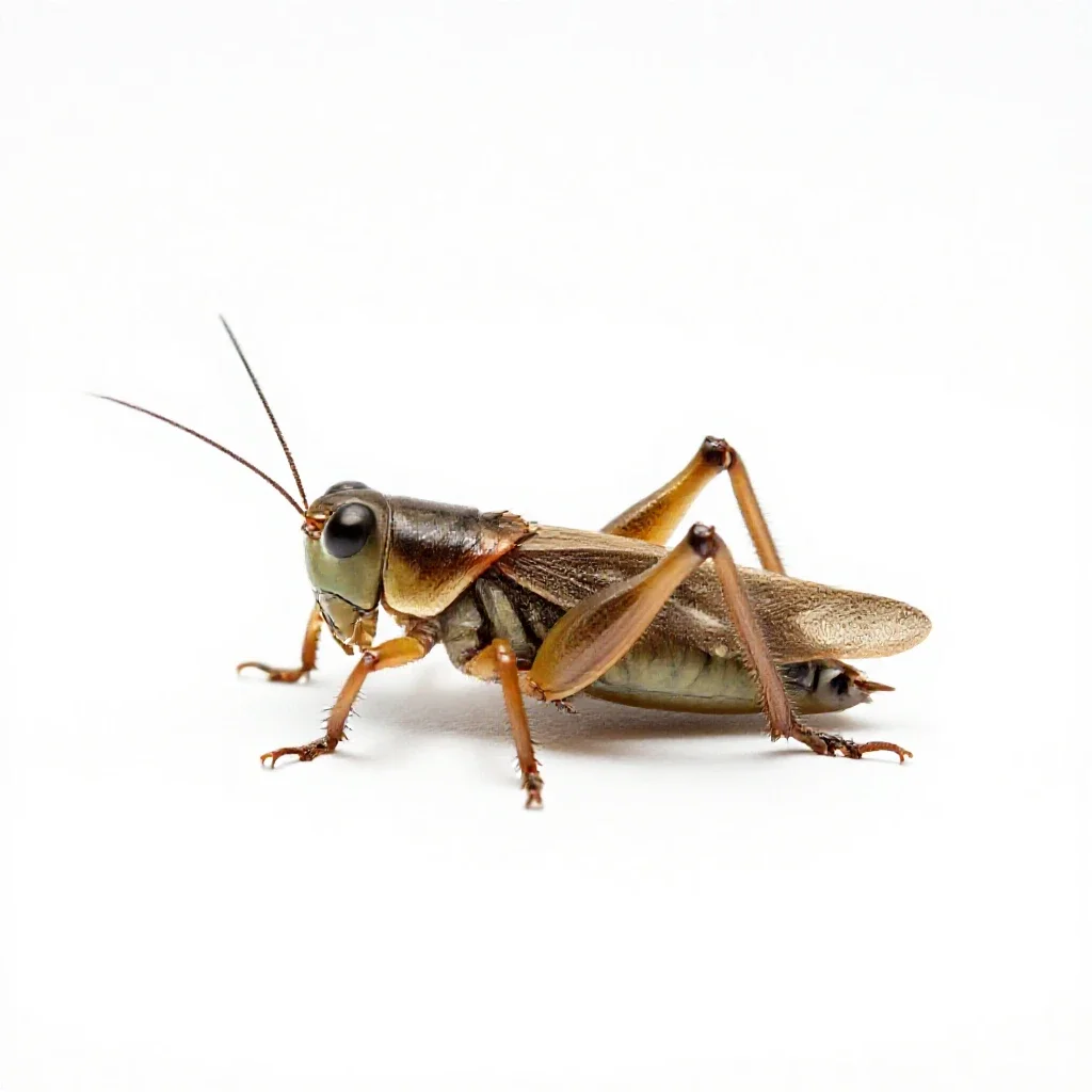 Cricket isolated on a white background