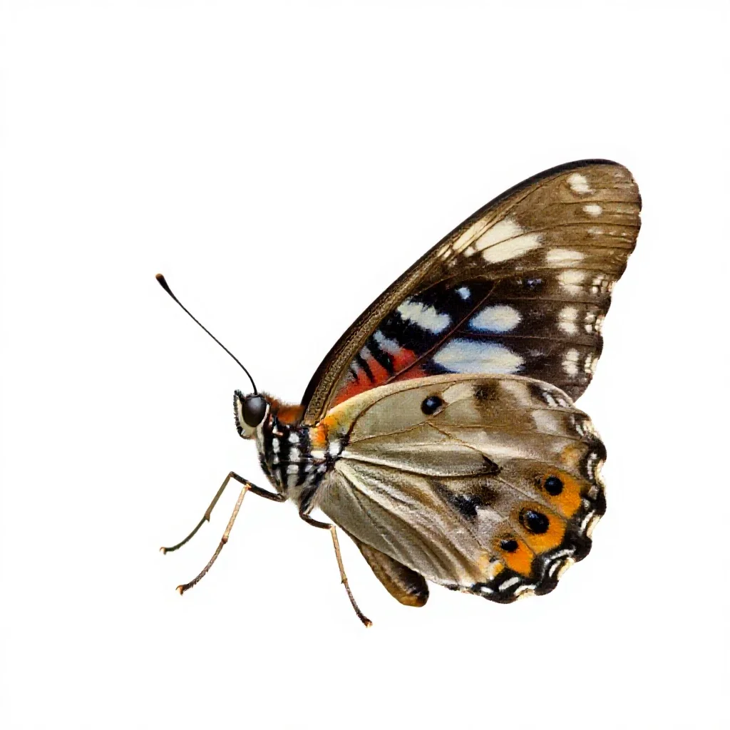 Danaid isolated on a white background