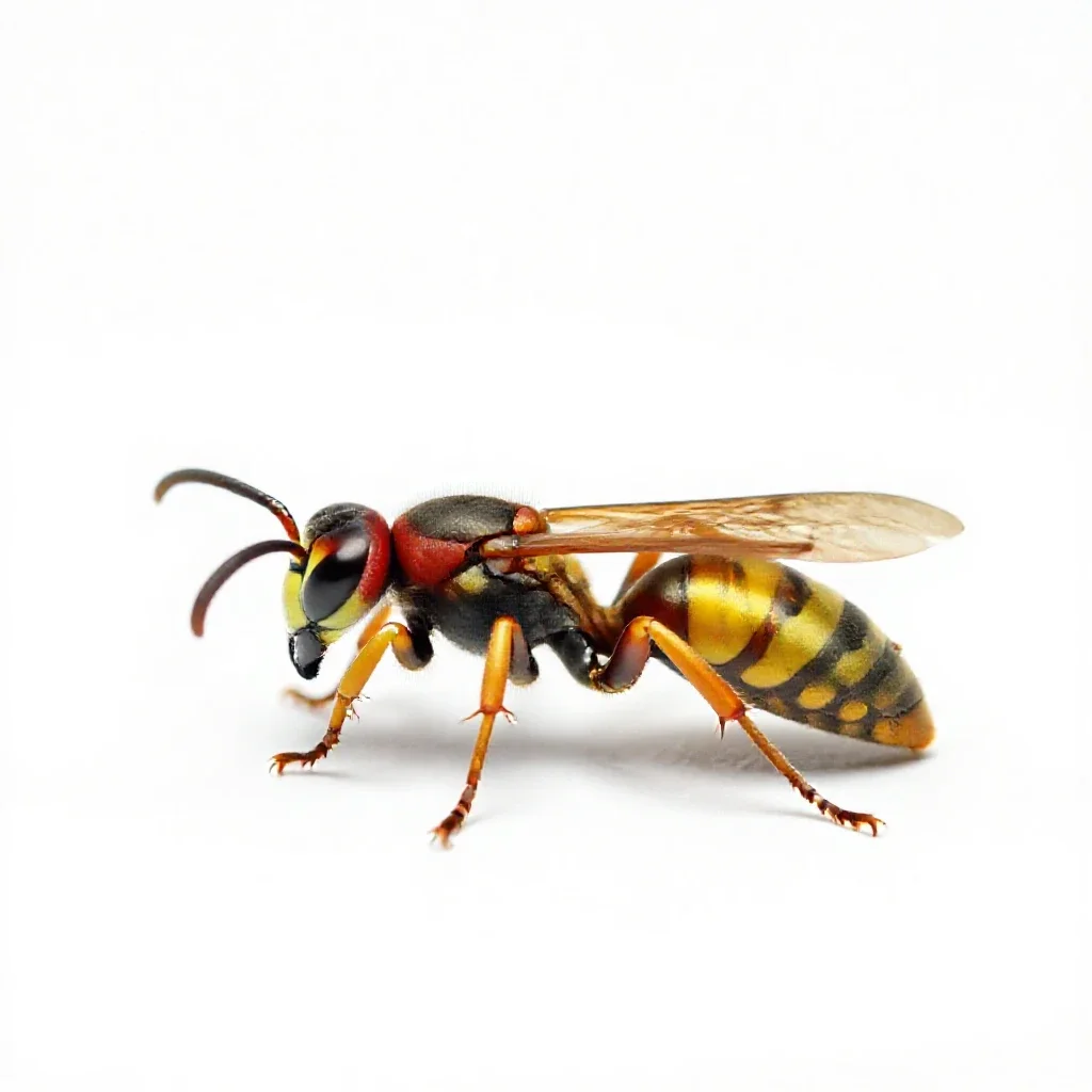 Digger wasp isolated on a white background