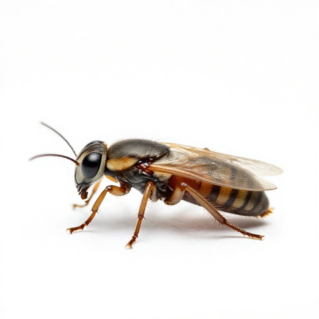 Dog flea isolated on a white background