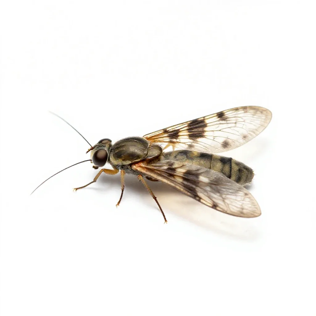 Fish fly isolated on a white background