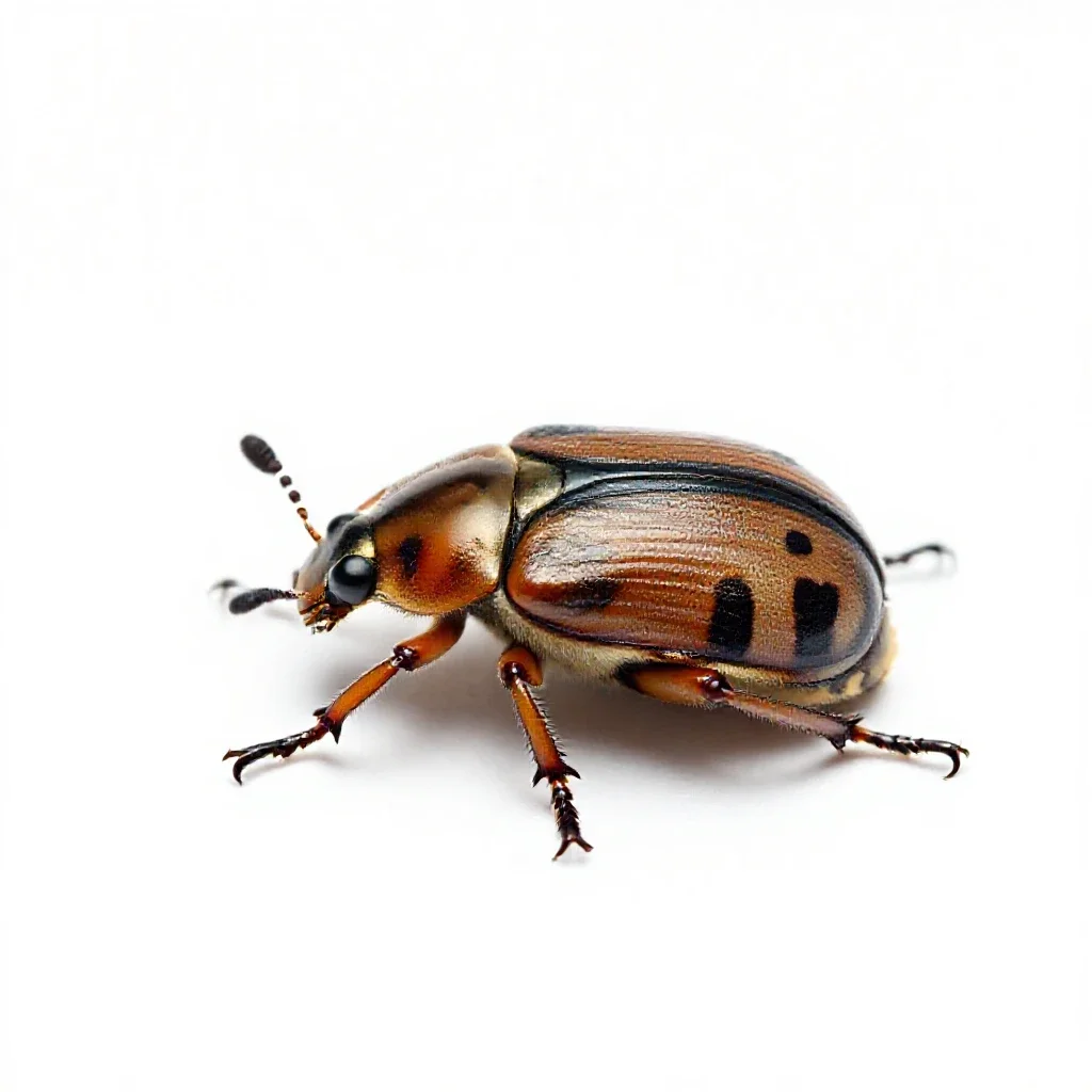 Flea beetle isolated on a white background