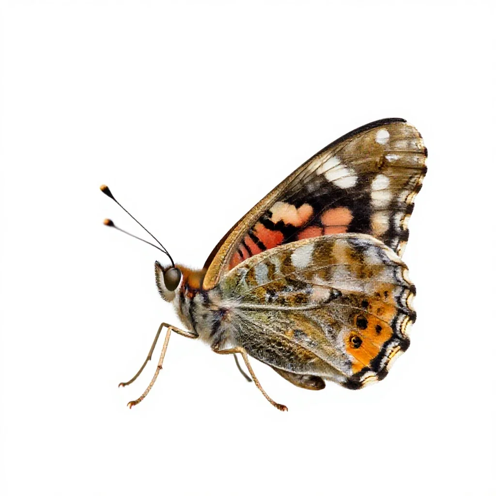 Fritillary isolated on a white background