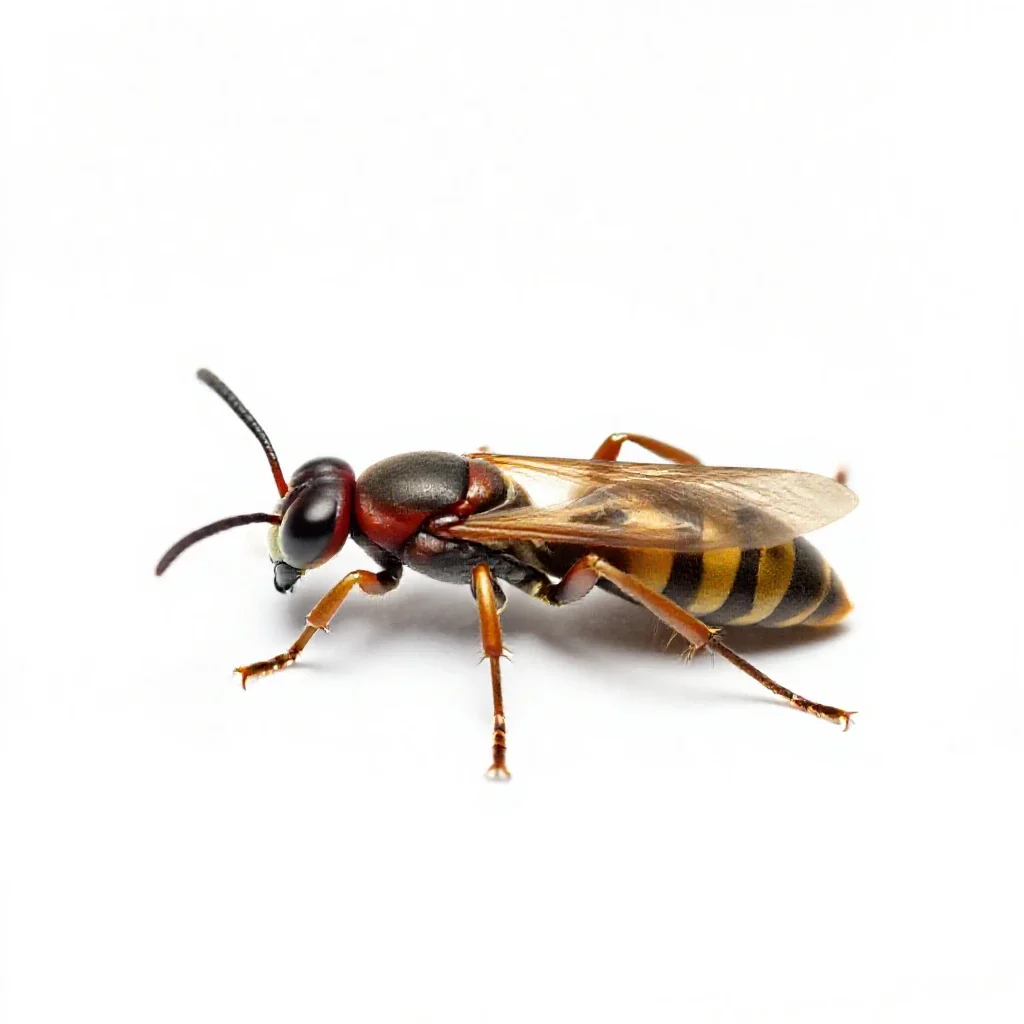 Gall wasp isolated on a white background