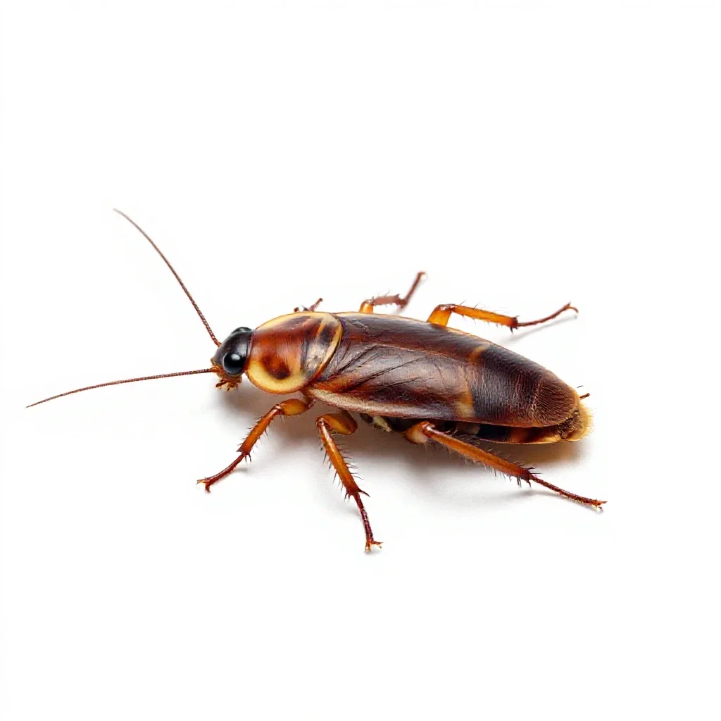 Giant cockroach isolated on a white background