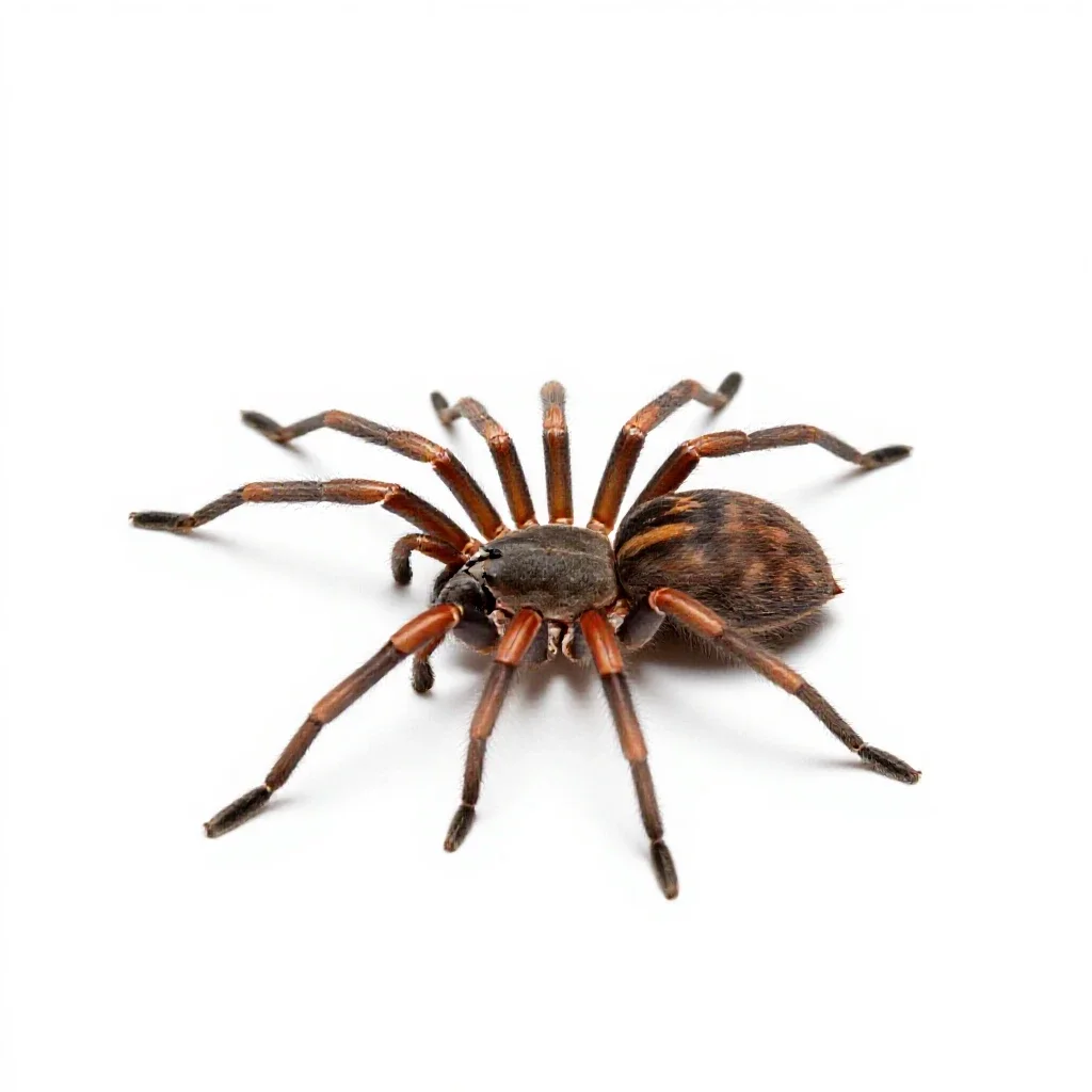 Harvestman isolated on a white background