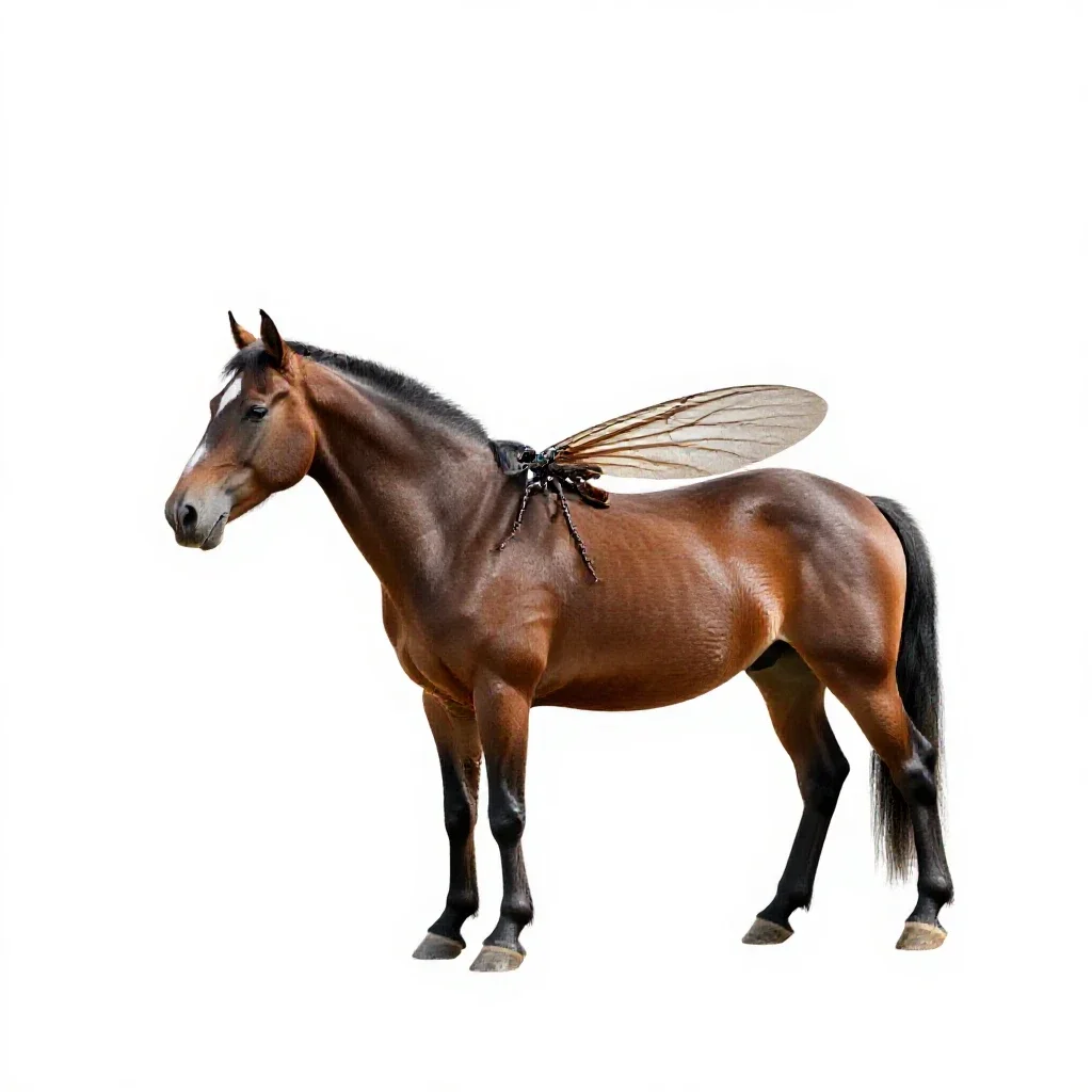 Horse tick isolated on a white background