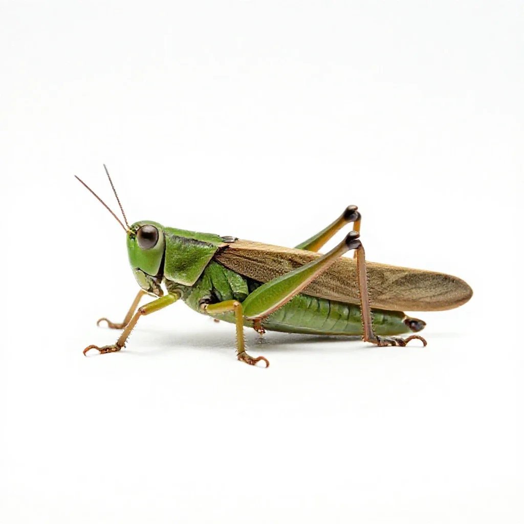 Katydid isolated on a white background
