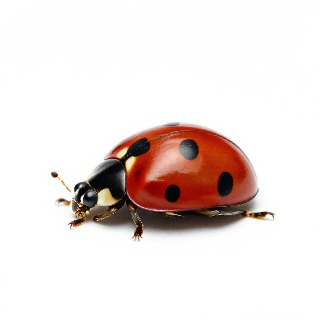 Ladybug isolated on a white background