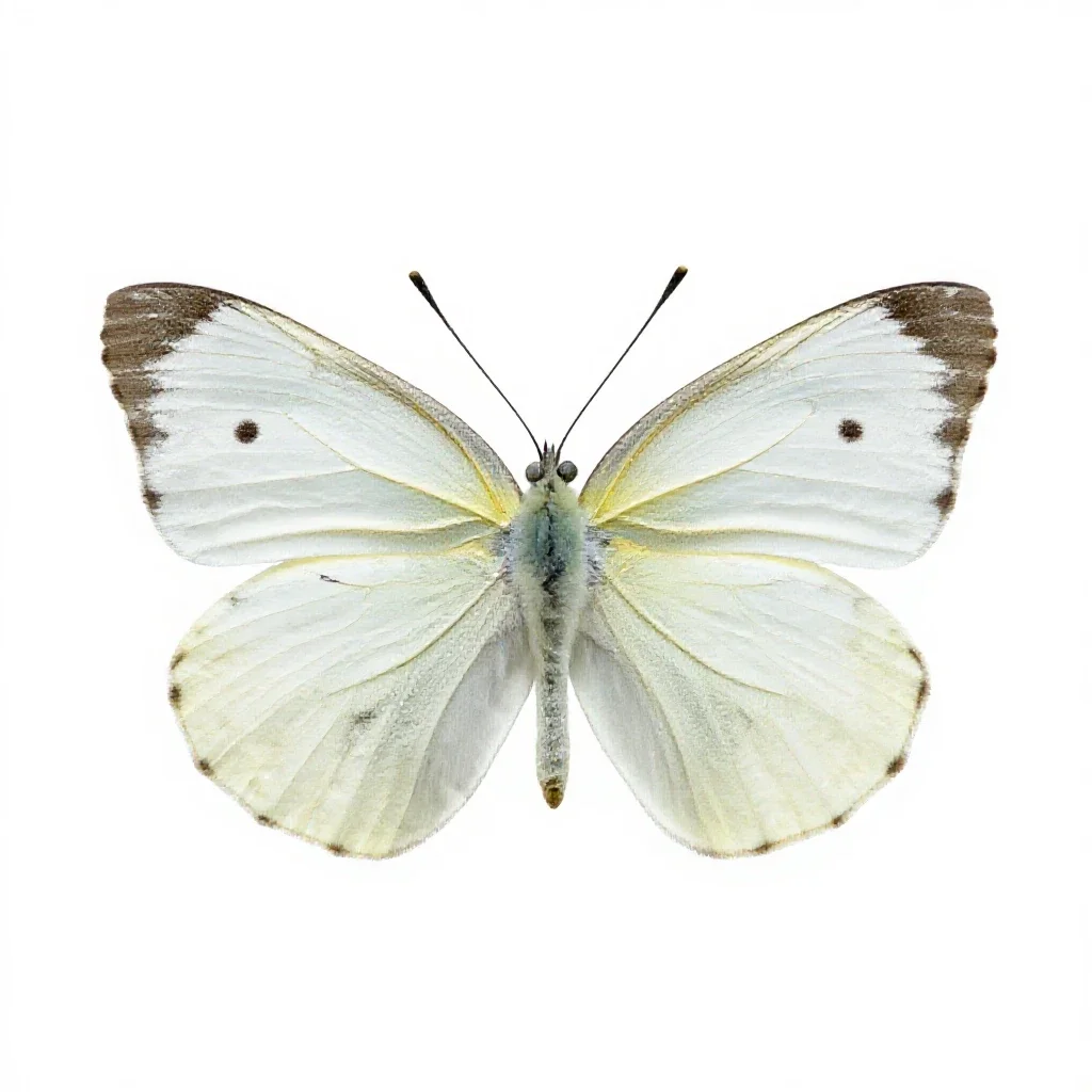 Large white isolated on a white background