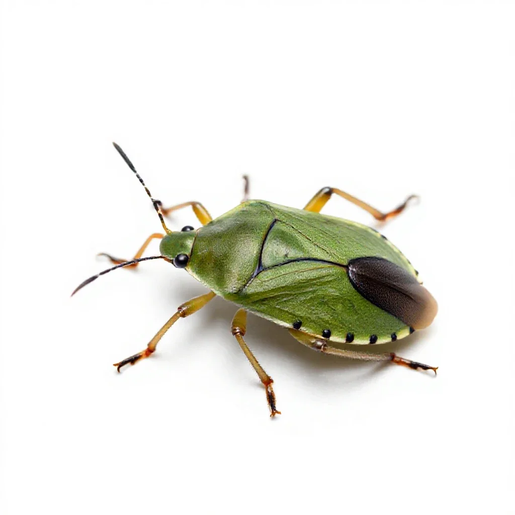 Leaf-footed bug isolated on a white background