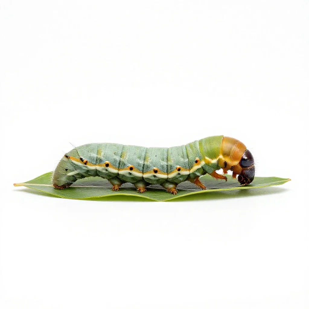 Leaf roller isolated on a white background