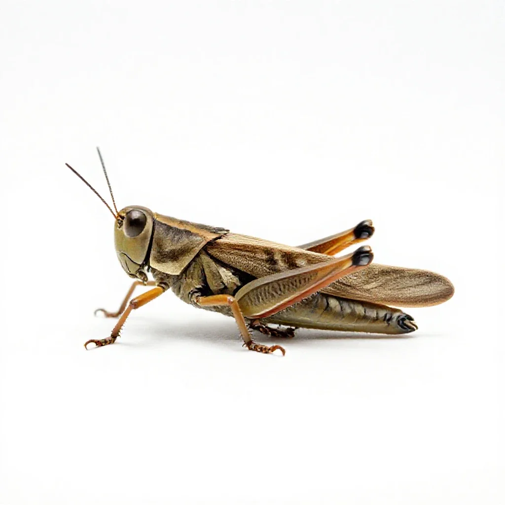 Locust isolated on a white background