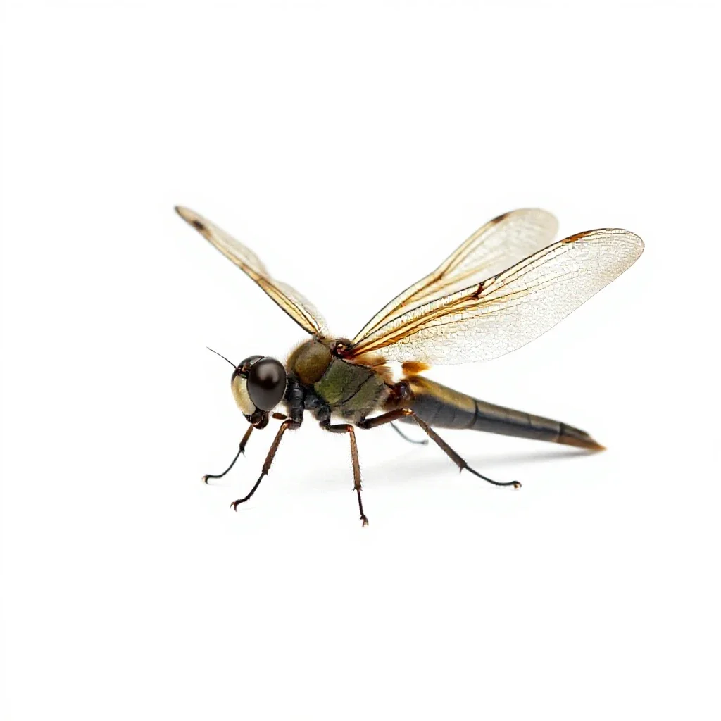 Mecopteran isolated on a white background