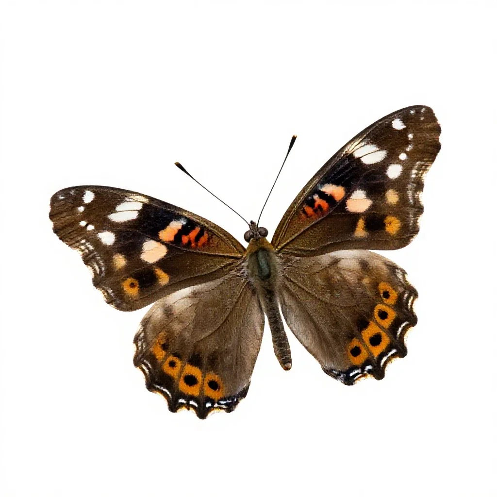 Painted beauty isolated on a white background