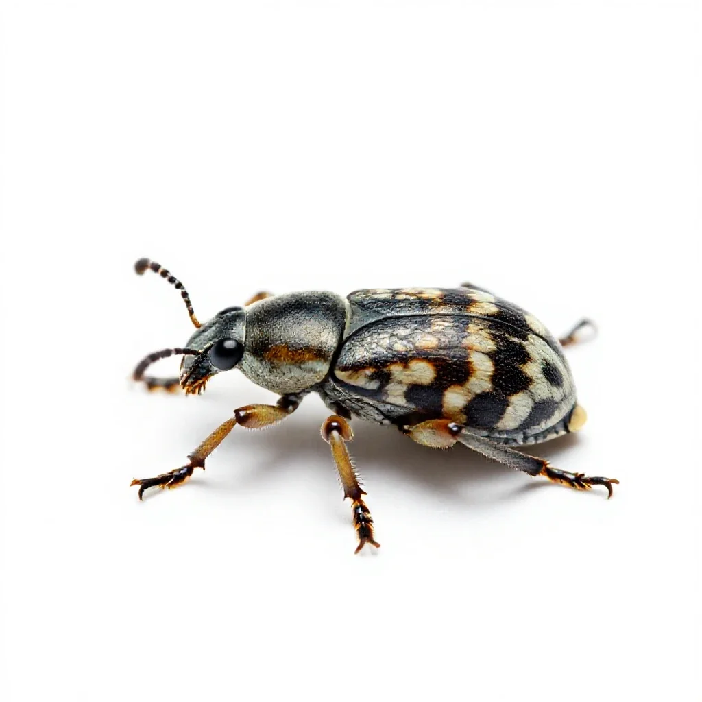 Pea weevil isolated on a white background