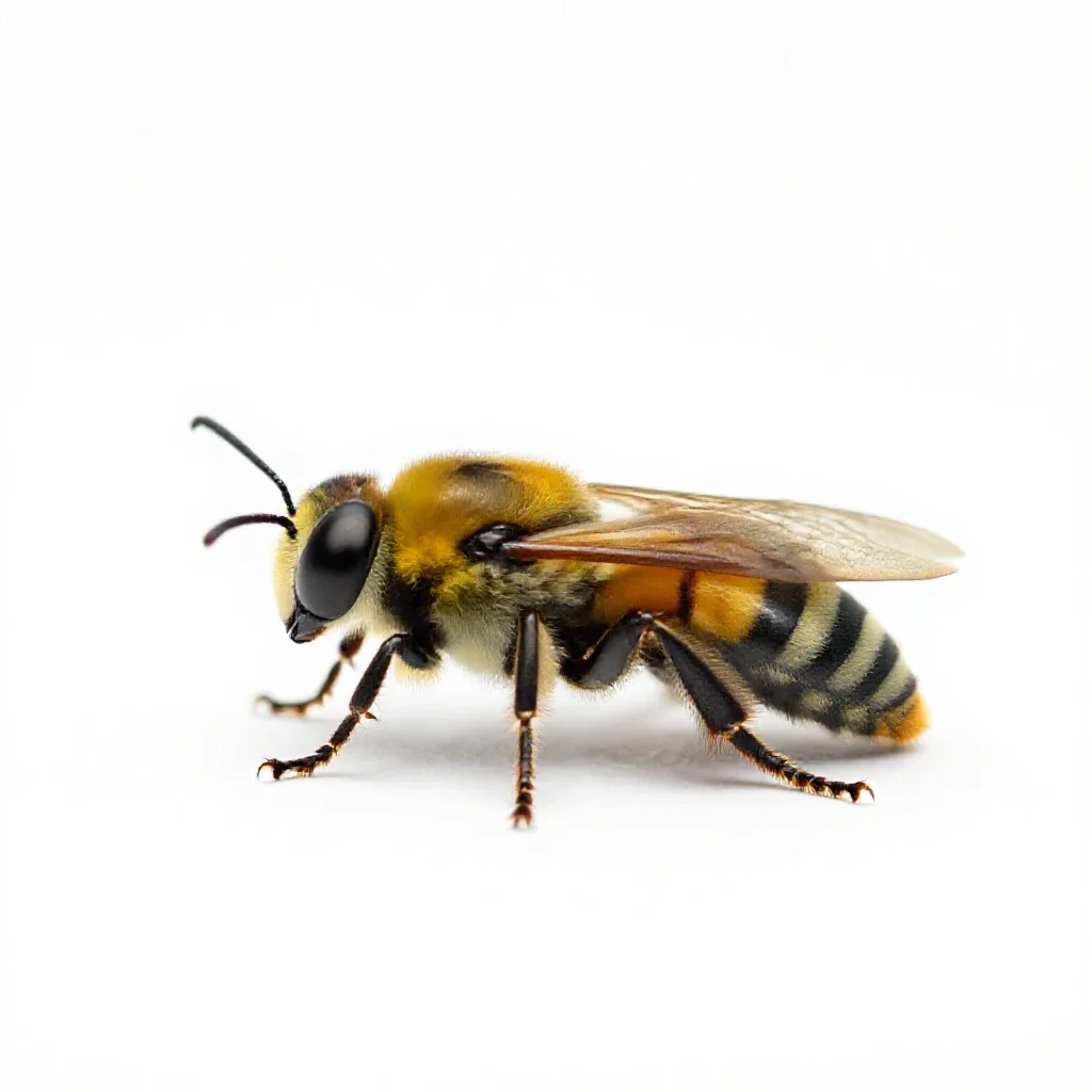 Pollinator isolated on a white background