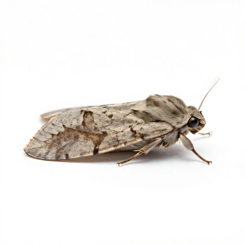 Potato moth isolated on a white background