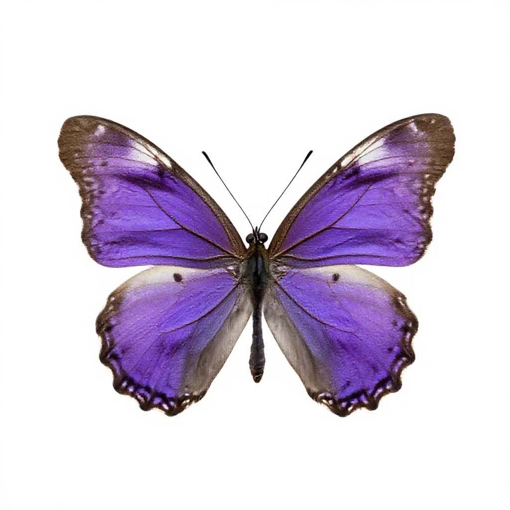 Purple emperor isolated on a white background