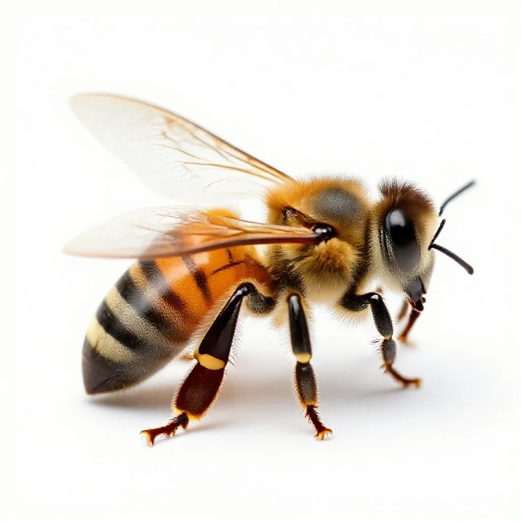 Queen bee isolated on a white background