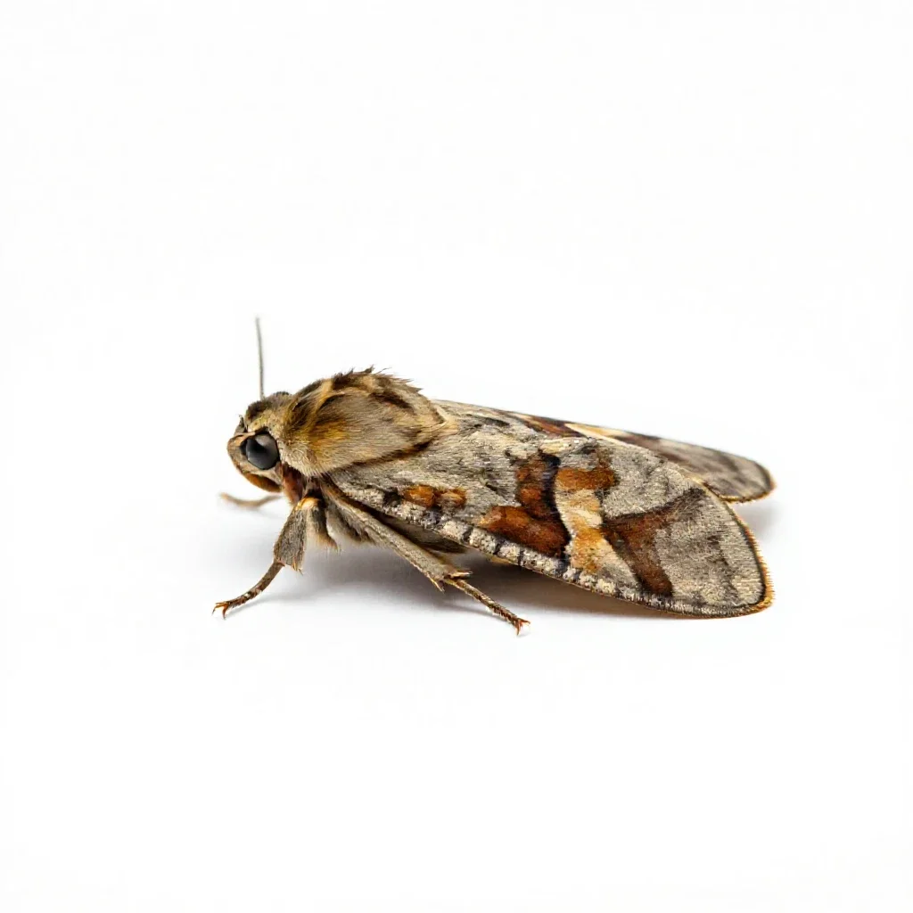 Raisin moth isolated on a white background