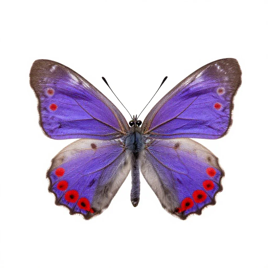 Red-spotted purple isolated on a white background