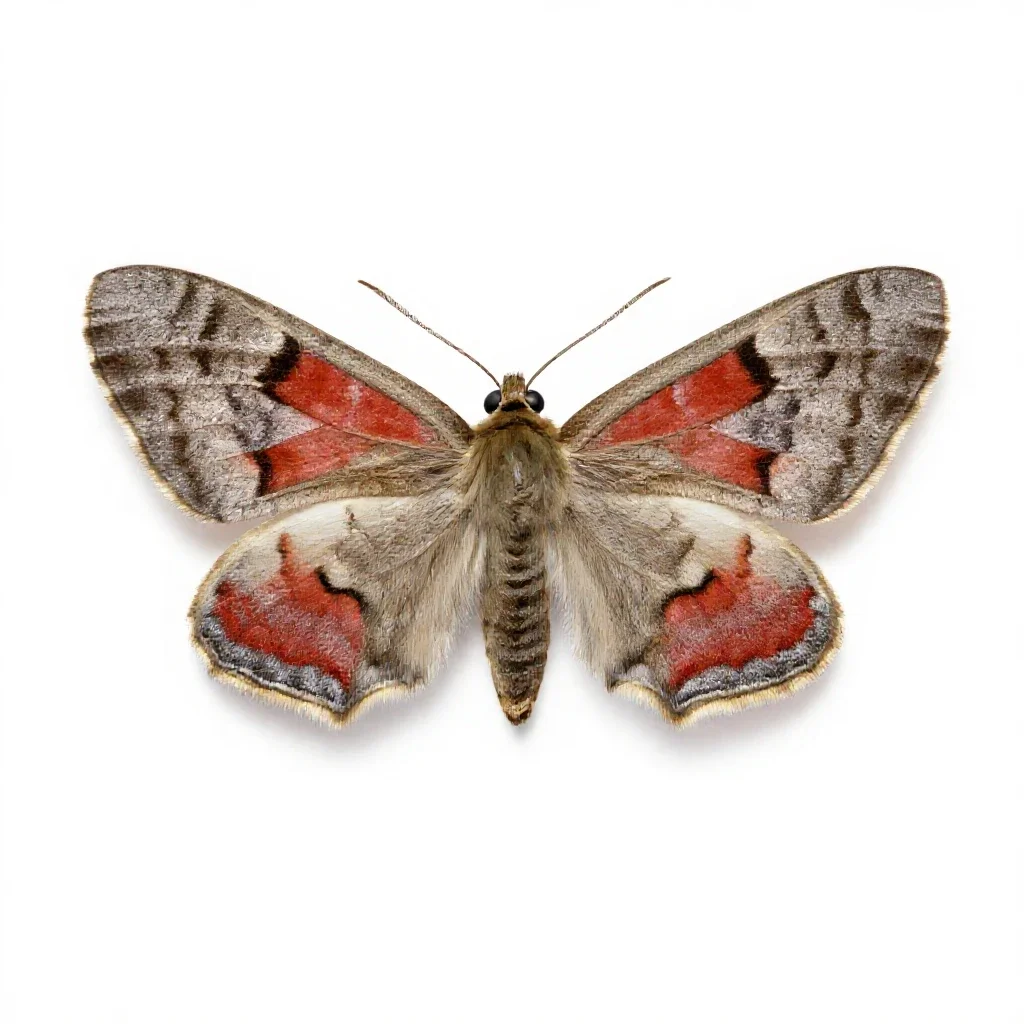 Red underwing isolated on a white background