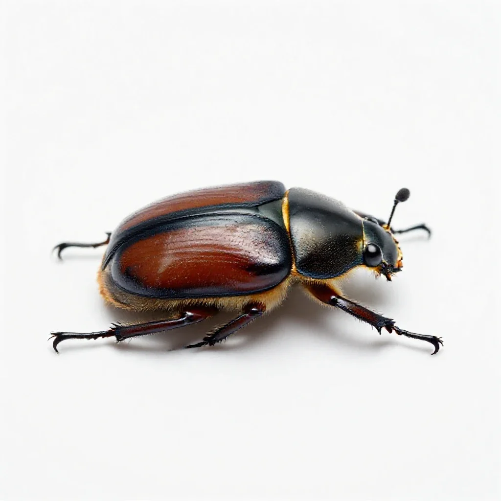 Rose chafer isolated on a white background