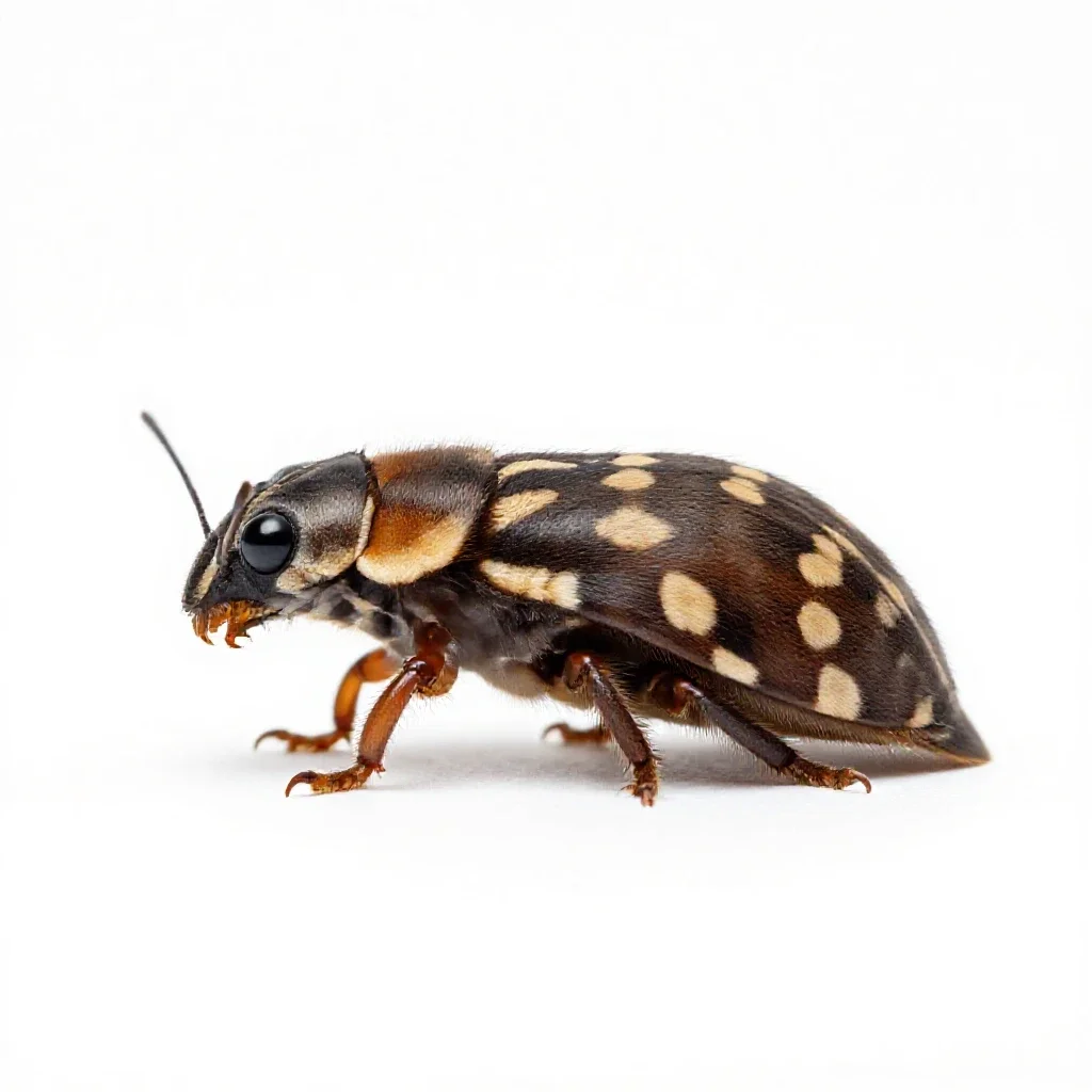 Rust mite isolated on a white background