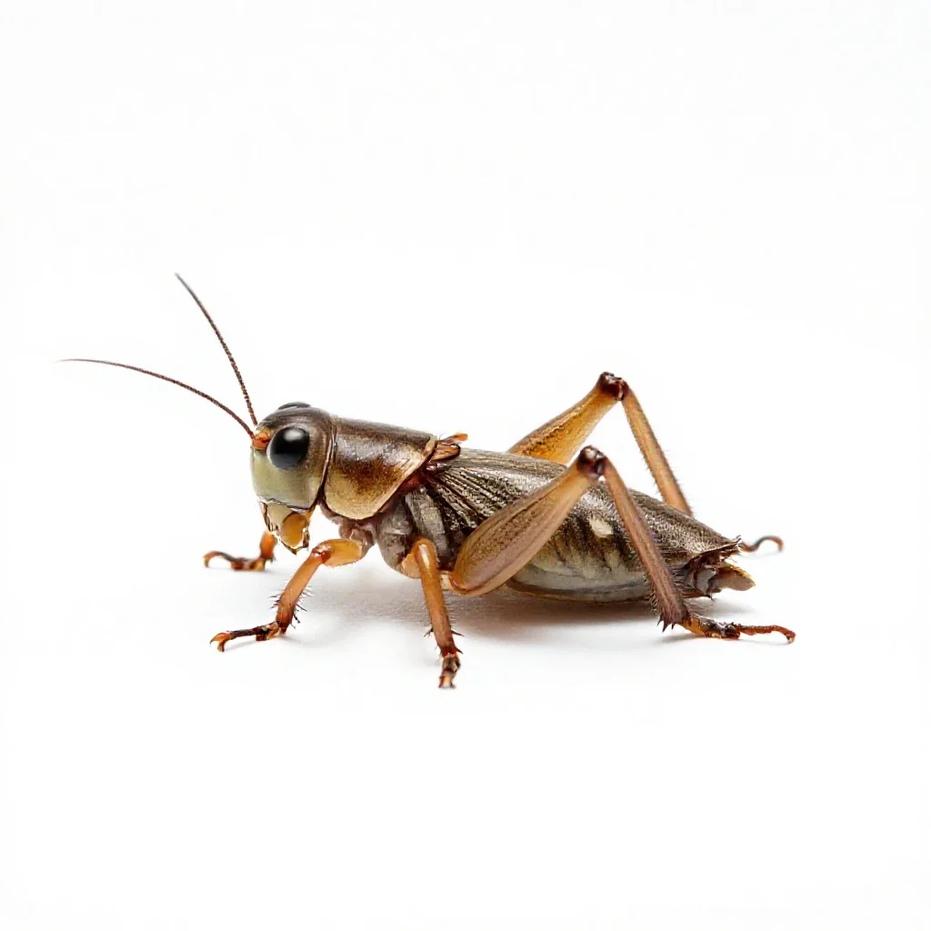 Sand cricket isolated on a white background