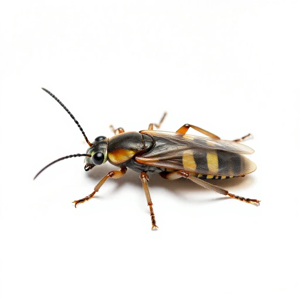 Sawfly isolated on a white background