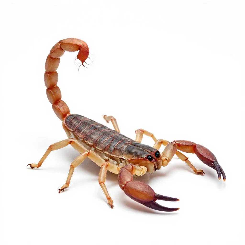 Scorpion isolated on a white background