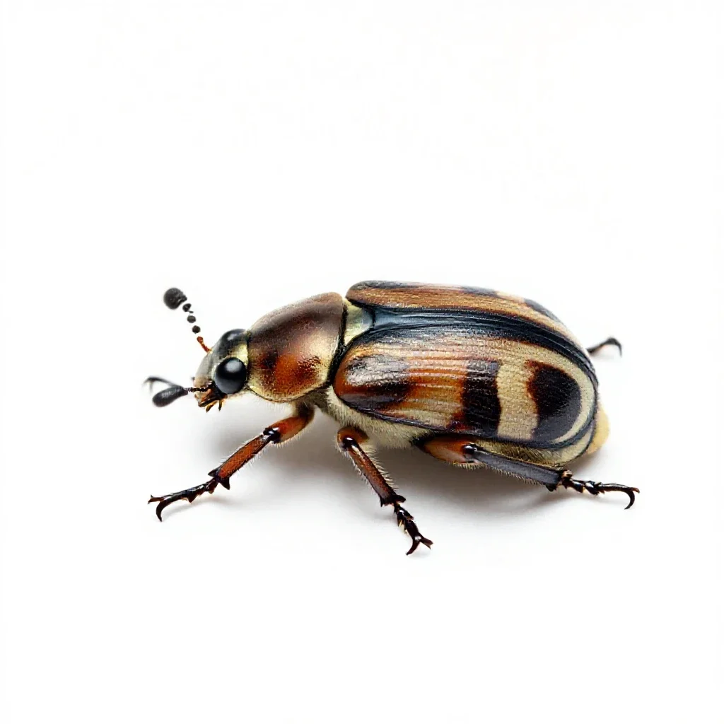 Seed beetle isolated on a white background