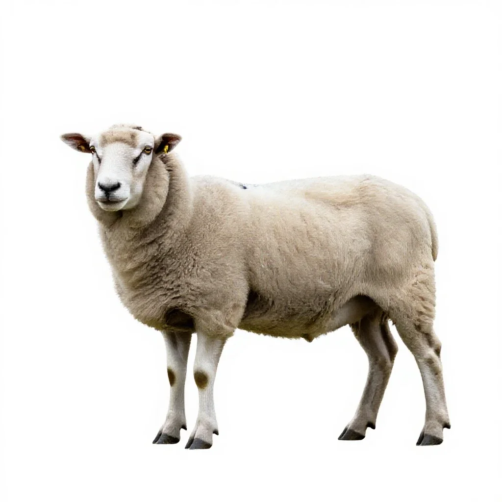Sheep ked isolated on a white background