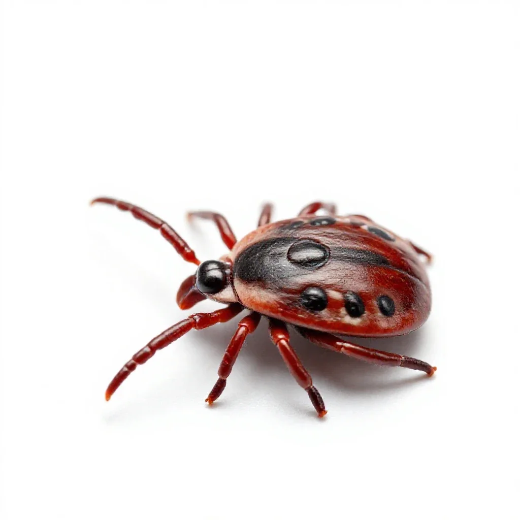 Sheep-tick isolated on a white background