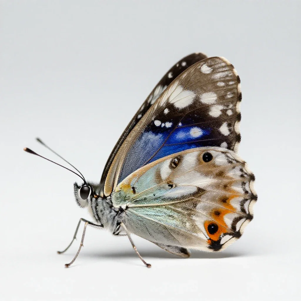 Silverspot isolated on a white background