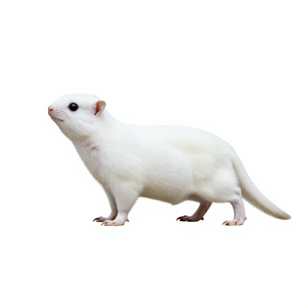 Small white isolated on a white background